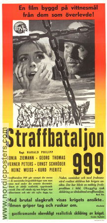 Strafbataillon 999 1960 poster Werner Peters Harald Philipp