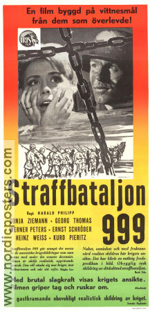 Strafbataillon 999 1969 poster Sonja Ziemann Harald Philipp