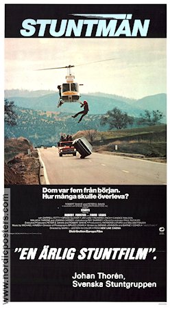 Stunts 1977 movie poster Robert Foster Fiona Lewis Ray Sharkey Mark L Lester Cars and racing Planes