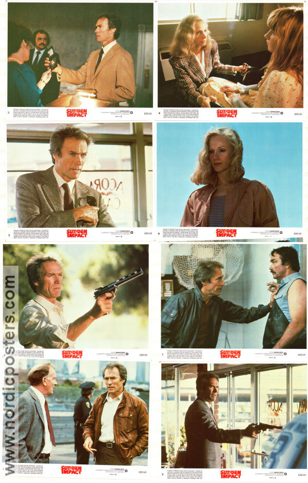 Sudden Impact 1983 lobby card set Sondra Locke Pat Hingle Clint Eastwood Find more: Dirty Harry