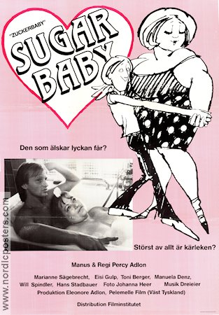 Zuckerbaby 1985 poster Marianne Sägebrecht Percy Adlon