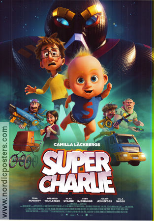 Super-Charlie 2024 movie poster Orlando Wahlsteen Silas Strand Sven Björklund Jon Holmberg Animation