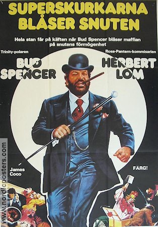 Superskurkarna blåser snuten 1979 movie poster Bud Spencer Police and thieves