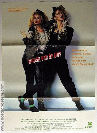 Desperately Seeking Susan 1985 movie poster Madonna Rosanna Arquette