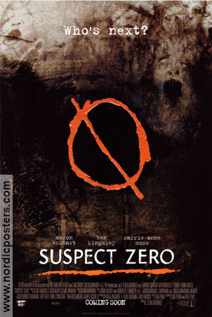 Suspect Zero 2004 poster Aaron Eckhart E Elias Merhige