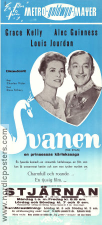 The Swan 1956 movie poster Grace Kelly Alec Guinness Louis Jourdan Charles Vidor