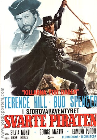 Il corsaro nero 1971 poster Terence Hill Lorenzo Gicca Palli