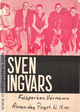 Sven-Ingvars signerad 1964 poster Sven-Erik Magnusson Find more: Concert posters
