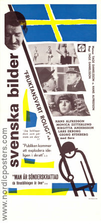 Svenska bilder 1964 movie poster Hans Alfredson Birgitta Andersson Monica Zetterlund Tage Danielsson Production: AB Svenska Ord
