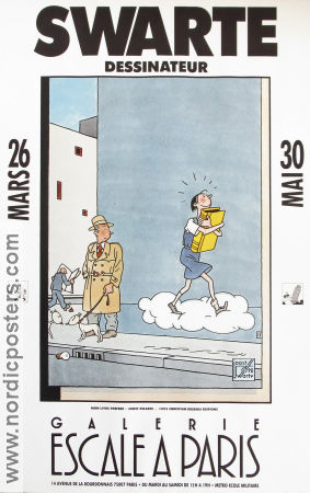 Swarte Dessinateur 1992 poster Gallerie Escale a Paris Poster artwork: Joost Swarte Find more: Tintin Find more: Comics