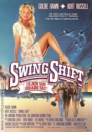 Swing Shift Poster 1982 Goldie Hawn Original