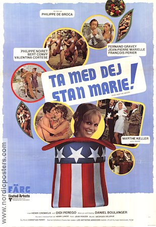 Les caprices de Marie 1970 movie poster Philippe Noiret Bert Convy Marthe Keller Philippe de Broca