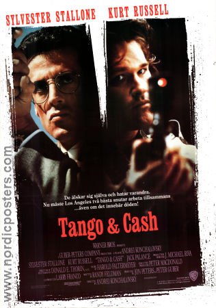 Tango and Cash 1989 movie poster Sylvester Stallone Kurt Russell Teri Hatcher Andrey Konchalovskiy