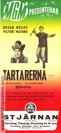 I tartari 1961 movie poster Victor Mature Orson Welles Liana Orfei Richard Thorpe