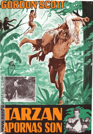Tarzan´s Hidden Jungle 1958 poster Gordon Scott Harold D Schuster