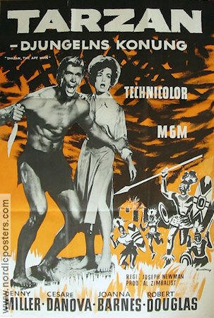 Tarzan djungelns konung 1960 poster Denny Miller Joseph Newman