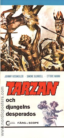 Karzan il favoloso 1972 movie poster Johnny Kissmuller Armando Bottin Simonetta Vitelli Ettore Manni Demofilo Fidani Find more: Tarzan
