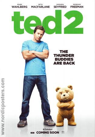 Ted 2 2015 movie poster Mark Wahlberg Amanda Seyfried Jessica Barth Seth MacFarlane