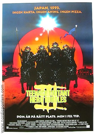 Teenage Mutant Hero Turtles 3 1993 movie poster Elias Koteas Find more: Turtles Martial arts