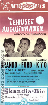 The Teahouse of the August Moon 1956 movie poster Marlon Brando Glenn Ford Machiko Kyo Daniel Mann Asia