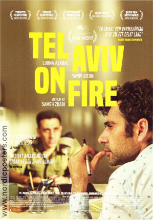 Tel Aviv On Fire 2018 movie poster Kais Nashif Lubna Azabal Yaniv Biton Sameh Zoabi Country: Israel