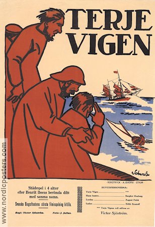 Terje Vigen 1917 poster Victor Sjöström