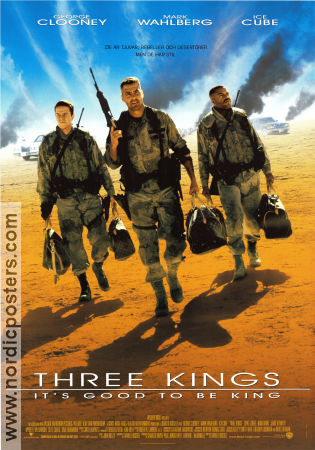 Three Kings 1999 movie poster George Clooney Mark Wahlberg Ice Cube David O Russell