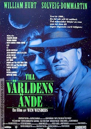 Until the End of the World 1991 movie poster William Hurt Solveig Dommartin Wim Wenders