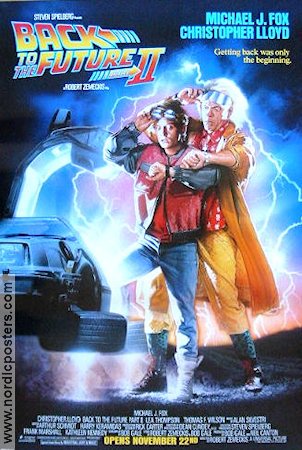 Back to the Future Part II 1989 poster Michael J Fox Robert Zemeckis