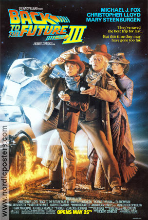 Back to the Future Part III 1990 poster Michael J Fox Robert Zemeckis
