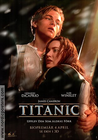 Titanic 3D 1997 poster Leonardo di Caprio James Cameron