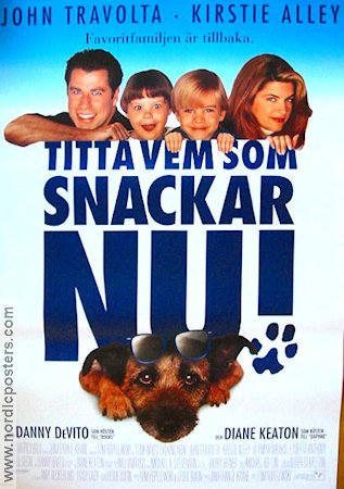 Look Who´s Talking Now 1993 movie poster John Travolta Kirstie Alley Dogs Kids