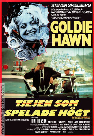 Sugarland Express 1974 movie poster Goldie Hawn Ben Johnson Steven Spielberg