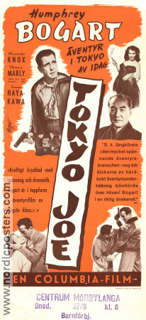 Tokyo Joe 1949 movie poster Humphrey Bogart Alexander Knox Florence Marly Stuart Heisler Film Noir