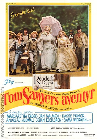 Tom Sawyer 1973 poster Jodie Foster Don Taylor