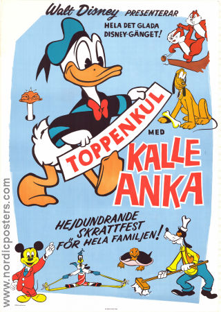 Toppenkul med Kalle Anka 1963 movie poster Kalle Anka