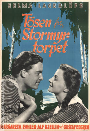 Tösen från Stormyrtorpet 1947 poster Margareta Fahlén Gustaf Edgren