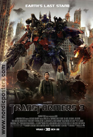 Transformers 3 2011 movie poster Shia LaBeouf Rosie Huntington-Whiteley Michael Bay