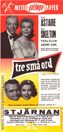 Three Little Words 1950 movie poster Fred Astaire Vera-Ellen Red Skelton Richard Thorpe Musicals