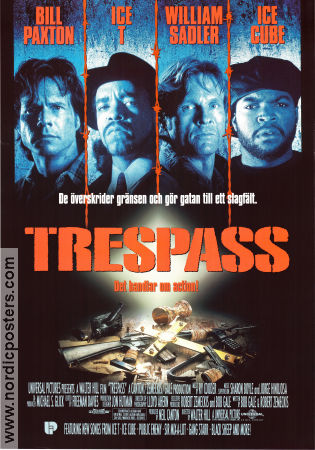 Trespass 1992 poster Bill Paxton Walter Hill