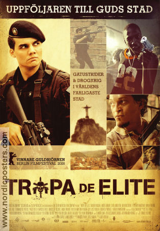 Tropa de Elite 2007 movie poster Wagner Moura André Ramiro Caio Junqueira José Padilha Gangs Police and thieves Country: Brazil