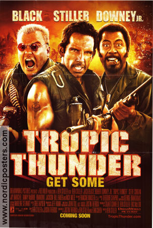 Tropic Thunder 2008 movie poster Jack Black Robert Downey Jr Jeff Kahn Ben Stiller