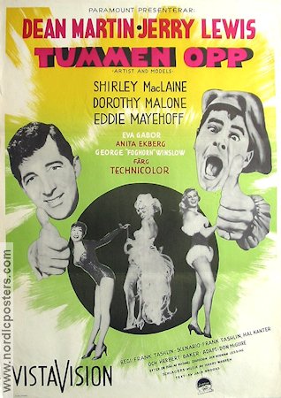 Artists and Models 1955 poster Dean Martin