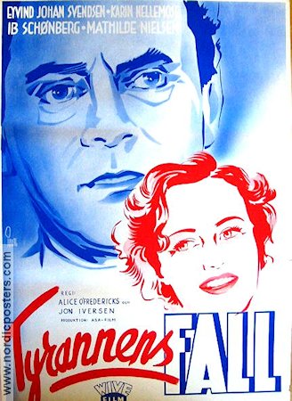 Tyrannens fall 1944 movie poster Eyvind Johan Svendsen Norway