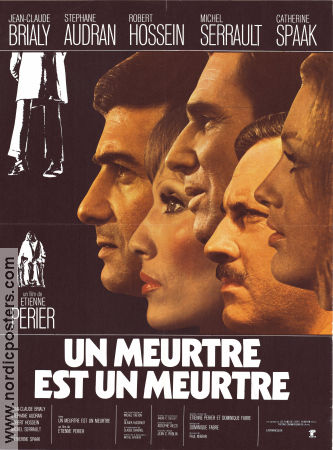 Un meurtre est un meurtre 1972 poster Jean-Claud Brialy Etienne Perier