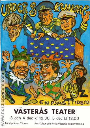 Under 3 kungar 1985 poster Västerås teater