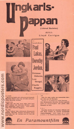 Beloved Bachelor 1931 movie poster Paul Lukas Dorothy Jordan Vivienne Osborne Lloyd Corrigan