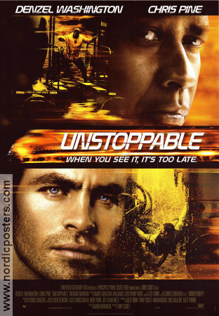 Unstoppable 2010 poster Denzel Washington Tony Scott