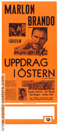 The Ugly American 1963 movie poster Marlon Brando Eiji Okada Sandra Church George Englund
