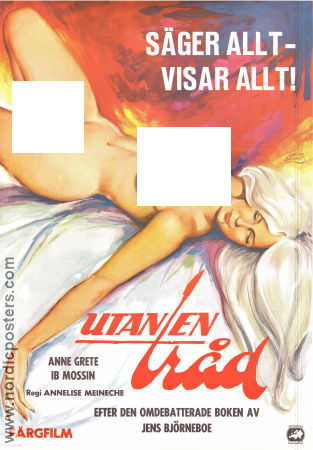 Uden en traevl 1969 movie poster Anne Grete Nissen Ib Mossin Annelise Meineche Poster artwork: Walter Bjorne Denmark Ladies